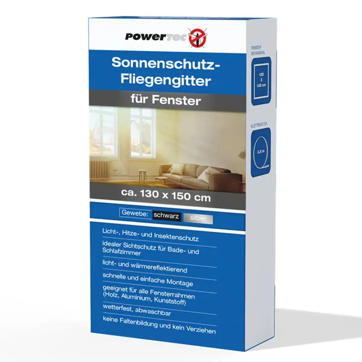 Bild 1 von Powertec Insect Sonnenschutz-Fliegengitter für Fenster