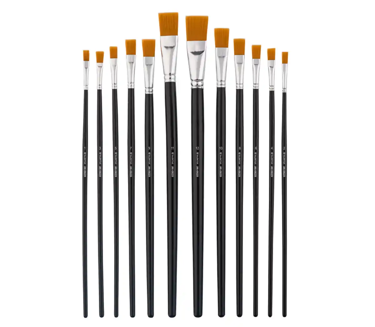 Bild 1 von TALENTUS® Flachpinsel-Set, 12-teilig