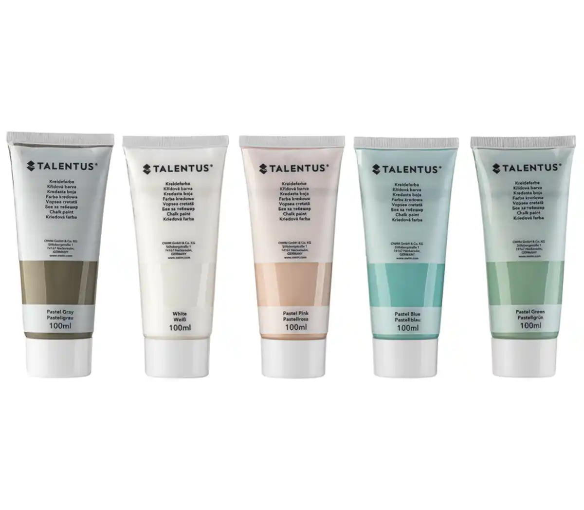 Bild 1 von TALENTUS® Kreidefarben-Set, 5-teilig