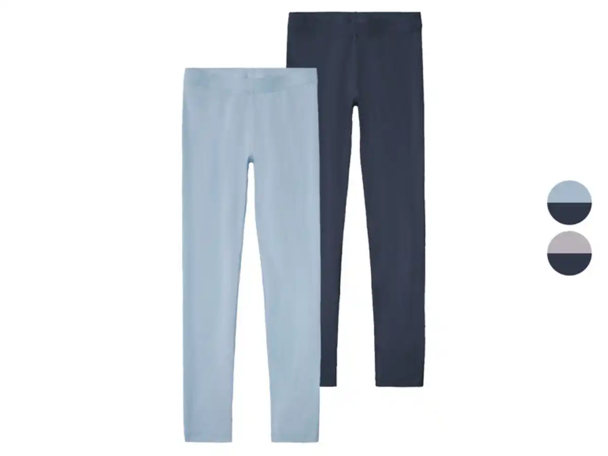 Bild 1 von pepperts!® Kinder Mädchen Leggings, 2 Stück, hoher Baumwollanteil