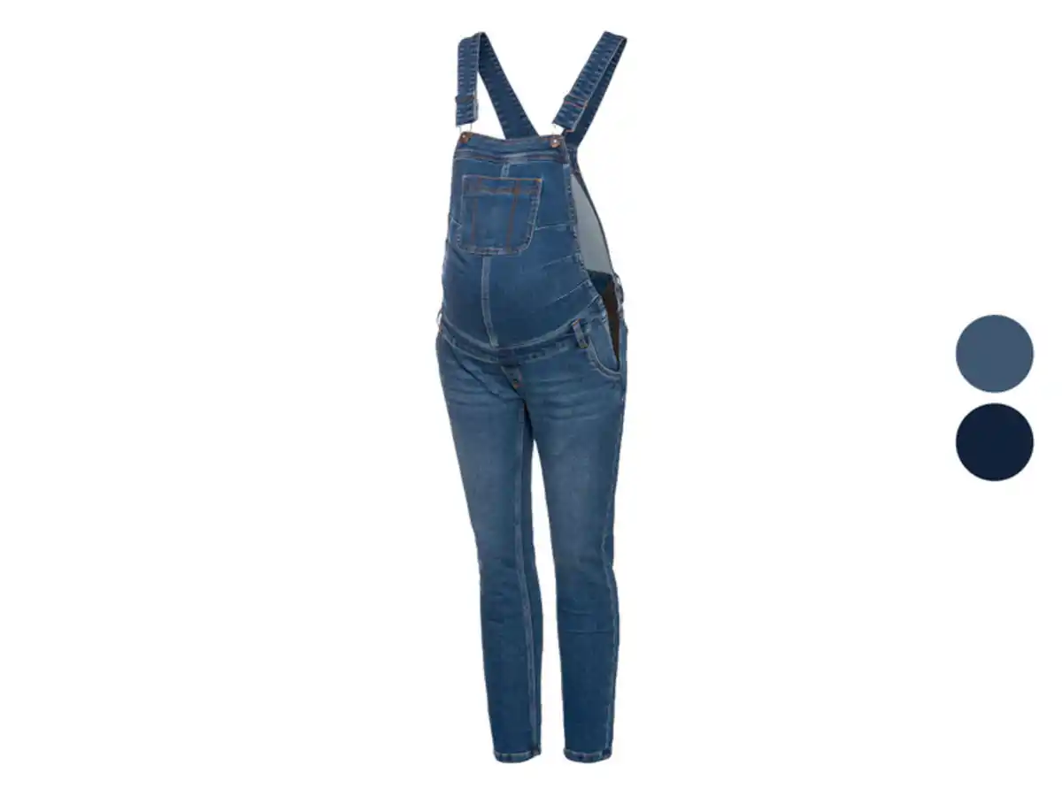 Bild 1 von esmara® Damen Umstands-Latzhose, Skinny Fit, mit längenverstellbaren Trägern