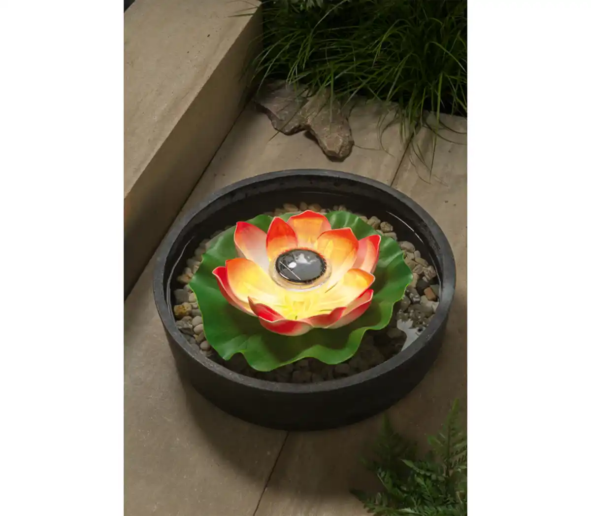 Bild 2 von COUNTRYSIDE® LED-Solar-Deko »Wasserlilie«