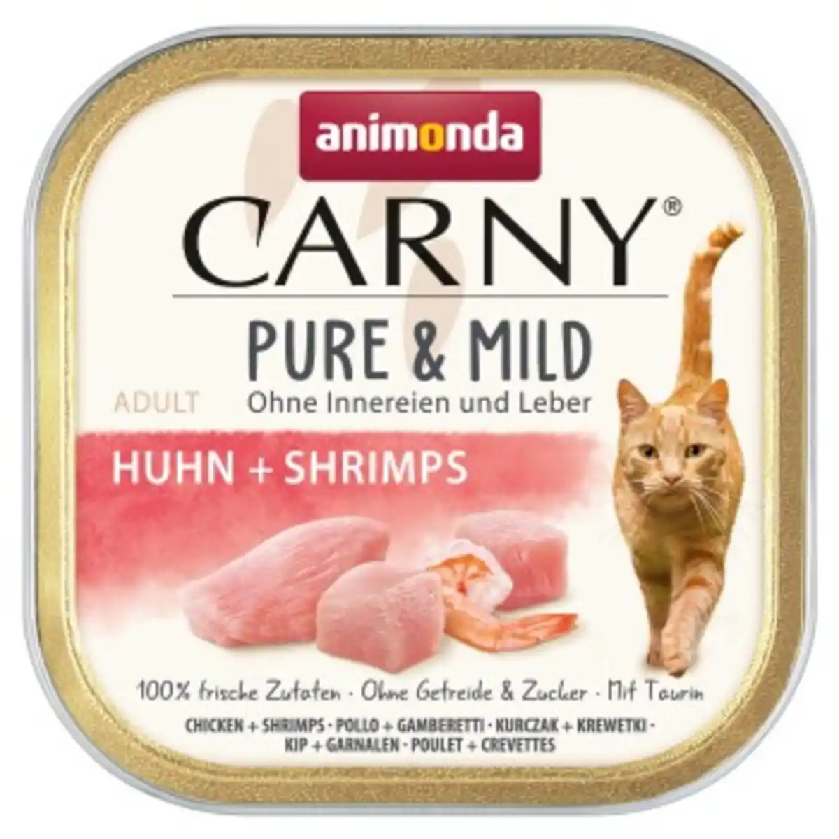 Bild 1 von animonda Carny Nassfutter Katze Adult, Pure and Mild 32x100 g Huhn & Garnele