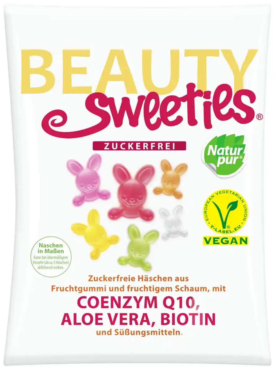 Bild 1 von BEAUTY SWEETIES Fruchtgummi-Häschen, 125-g-Packg.