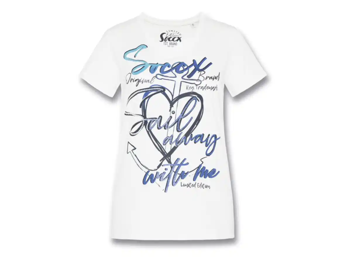 Bild 2 von Soccx Damen T-Shirt aus reiner Baumwolle