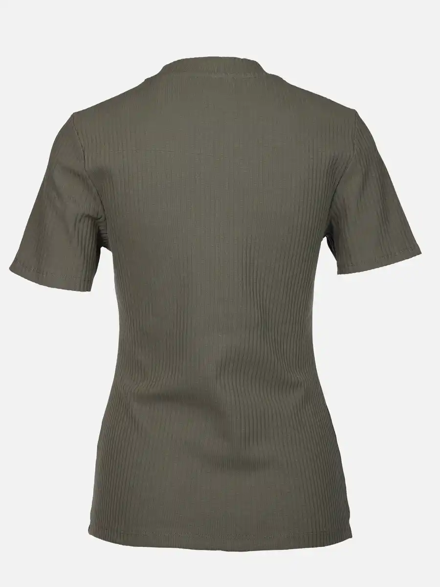 Bild 2 von Damen T-Shirt in Ottomanripp Oliv