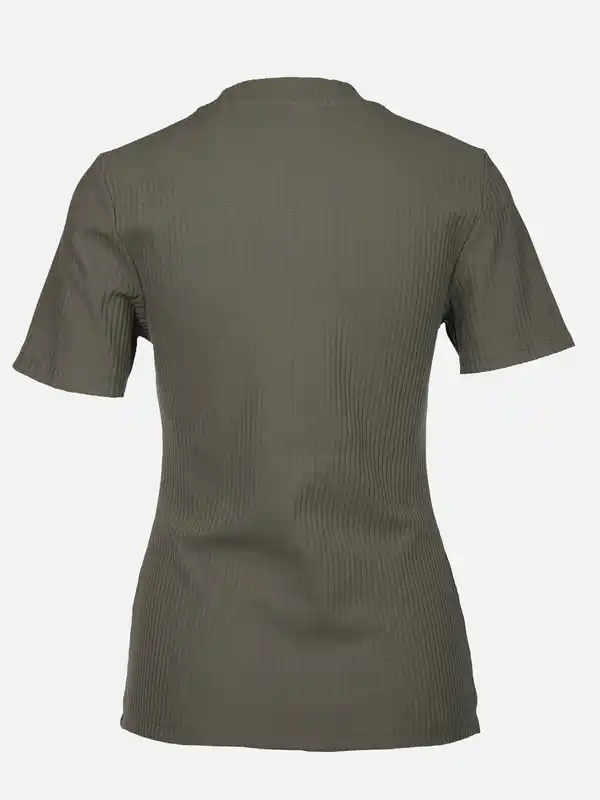 Bild 2 von Damen T-Shirt in Ottomanripp Oliv