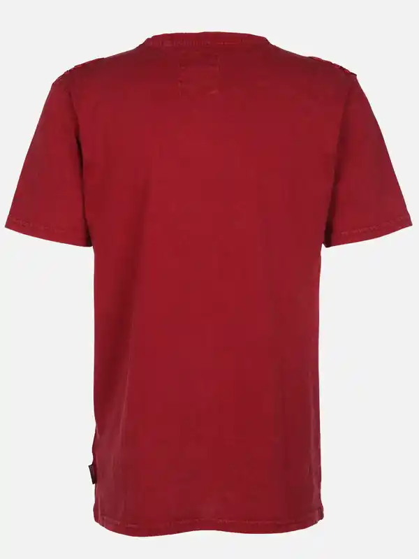 Bild 2 von Herren Henleyshirt im Used Look Rot