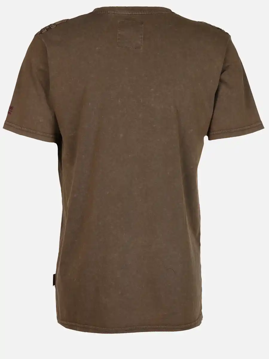 Bild 2 von Herren Henleyshirt im Used Look Braun