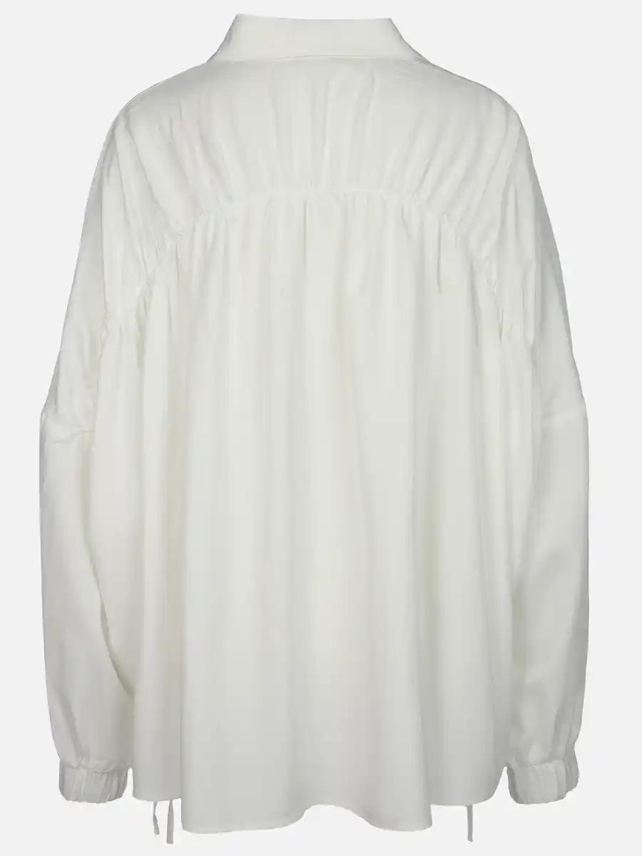 Bild 2 von Damen Oversized Bluse Weiß