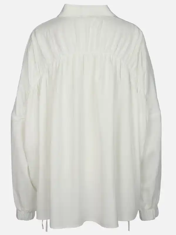 Bild 2 von Damen Oversized Bluse Weiß