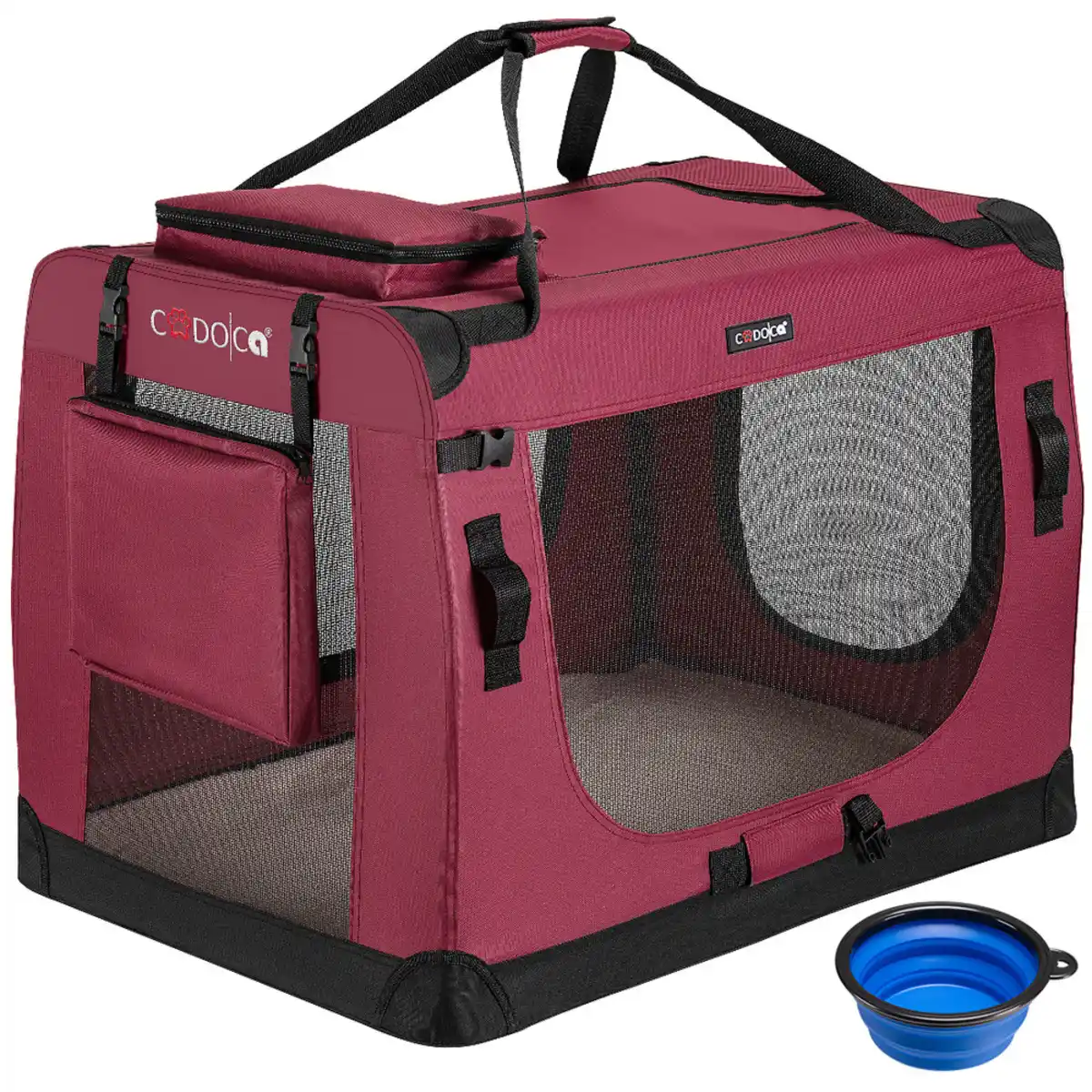 Bild 1 von Tiertransportbox XL 82 x 58 x 58 cm Dunkelrot