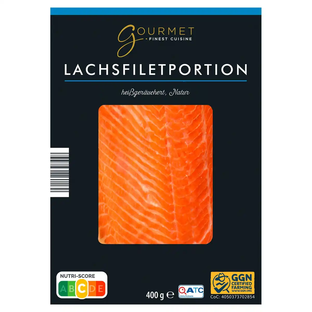 Bild 1 von GOURMET Lachsseite heißgeräuchert 400 g, Natur