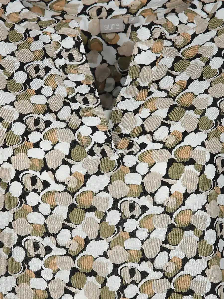 Bild 3 von Damen Bluse mit Alloverprint Beige