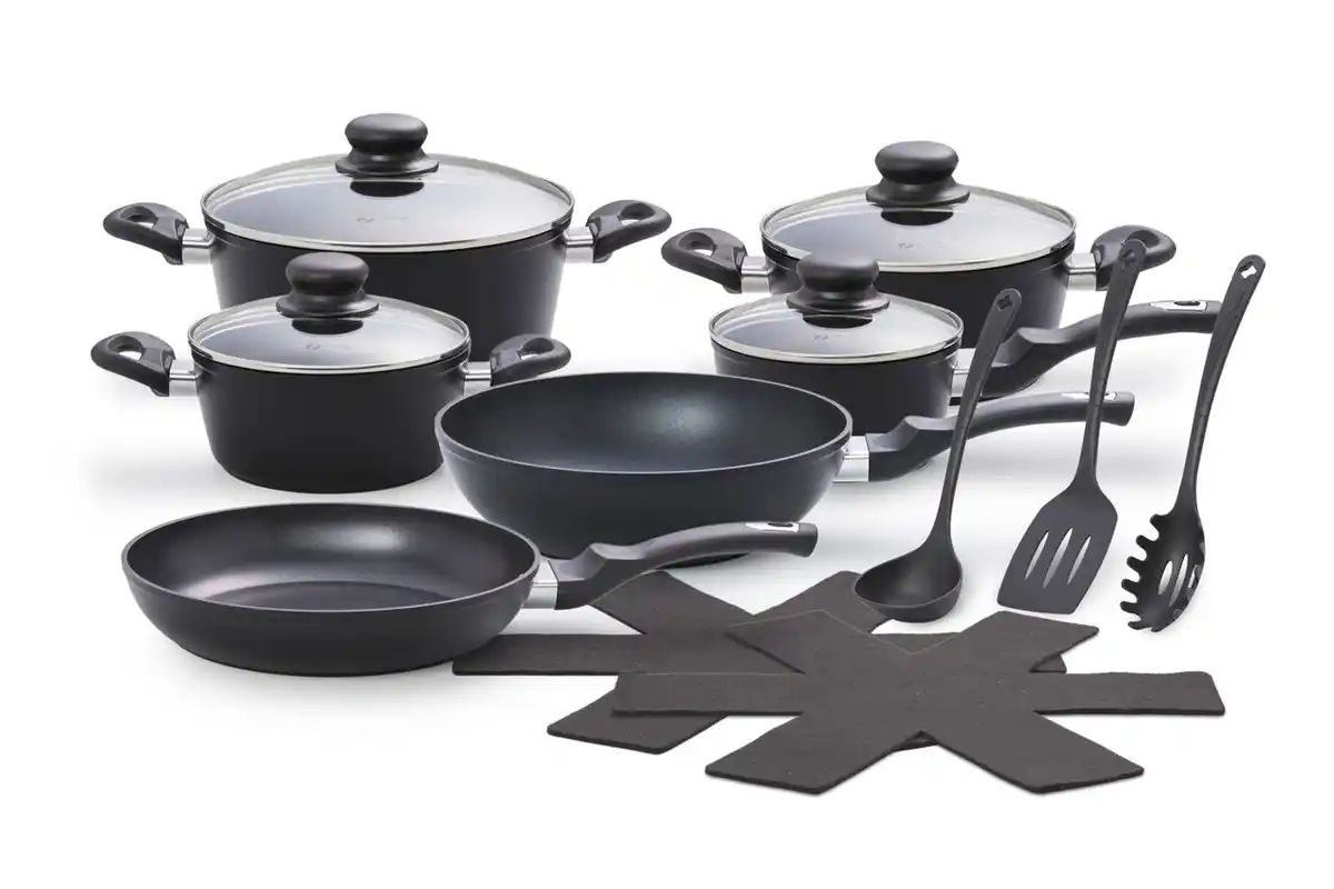 Bild 1 von Magnani - Töpfe und Pfannen Set schwarz 15-teilig