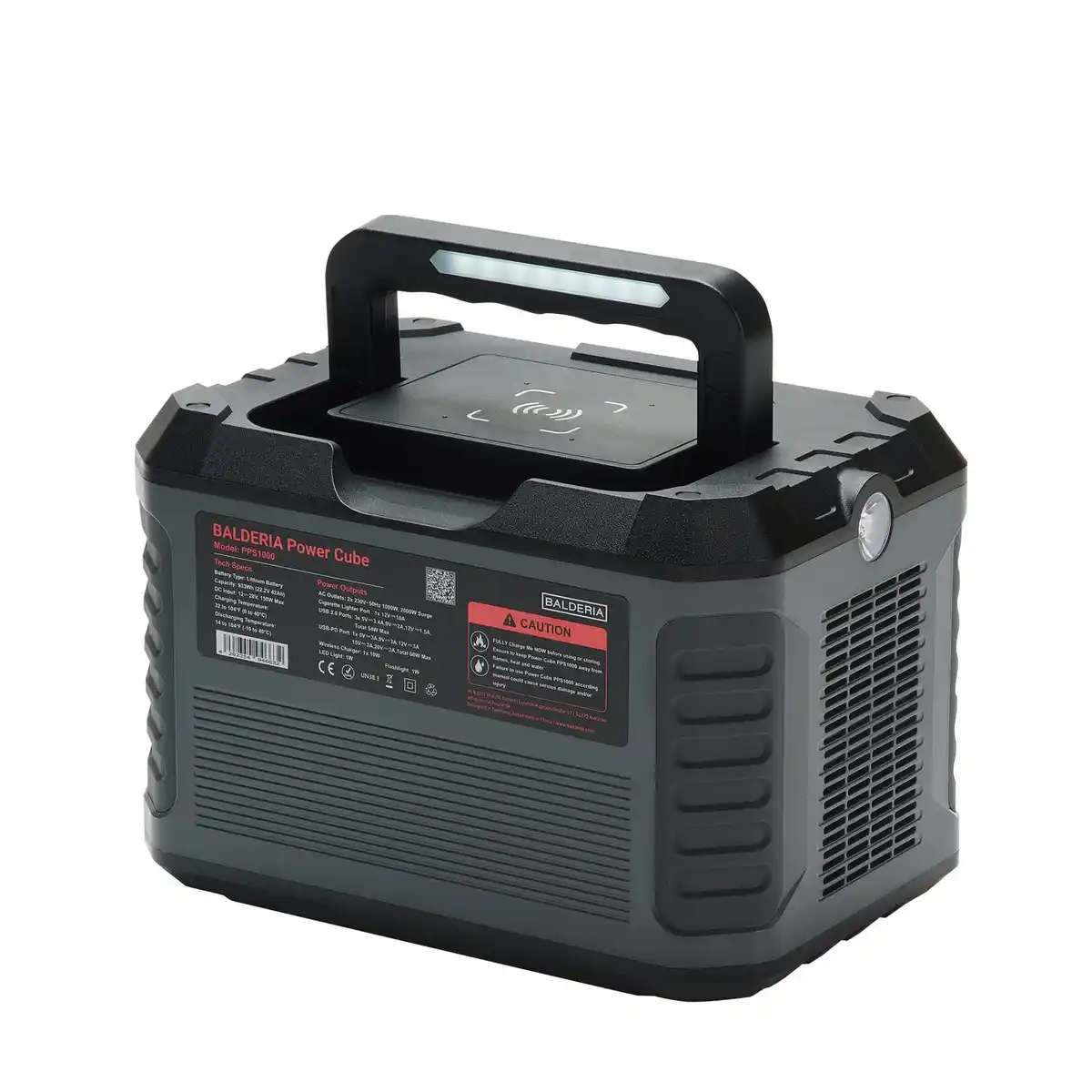 Bild 3 von Power Set PS1000-120: Solar-Generator, Kraftwerk, Tragbare Powerstation 933Wh mit Solarpanel 120W