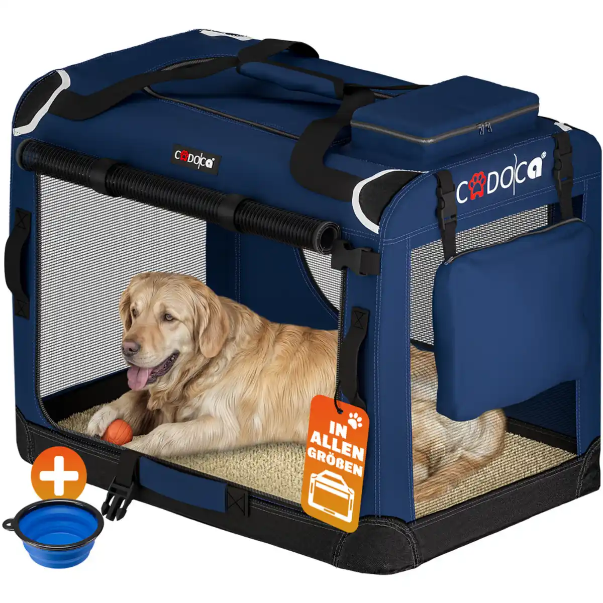 Bild 1 von Tiertransportbox M 60 x 42 x 44 cm Navyblau