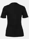 Bild 2 von Damen T-Shirt in Ottomanripp Schwarz