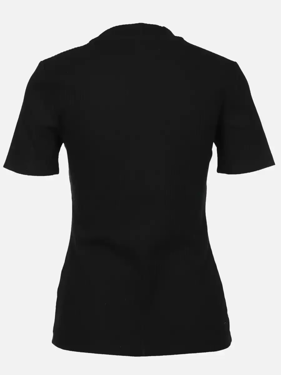 Bild 2 von Damen T-Shirt in Ottomanripp Schwarz