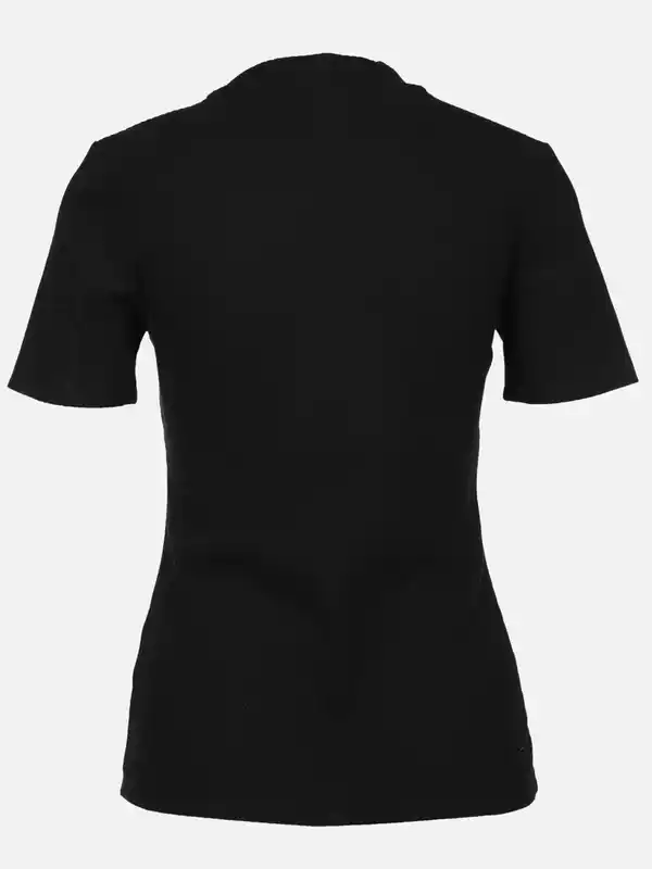 Bild 2 von Damen T-Shirt in Ottomanripp Schwarz