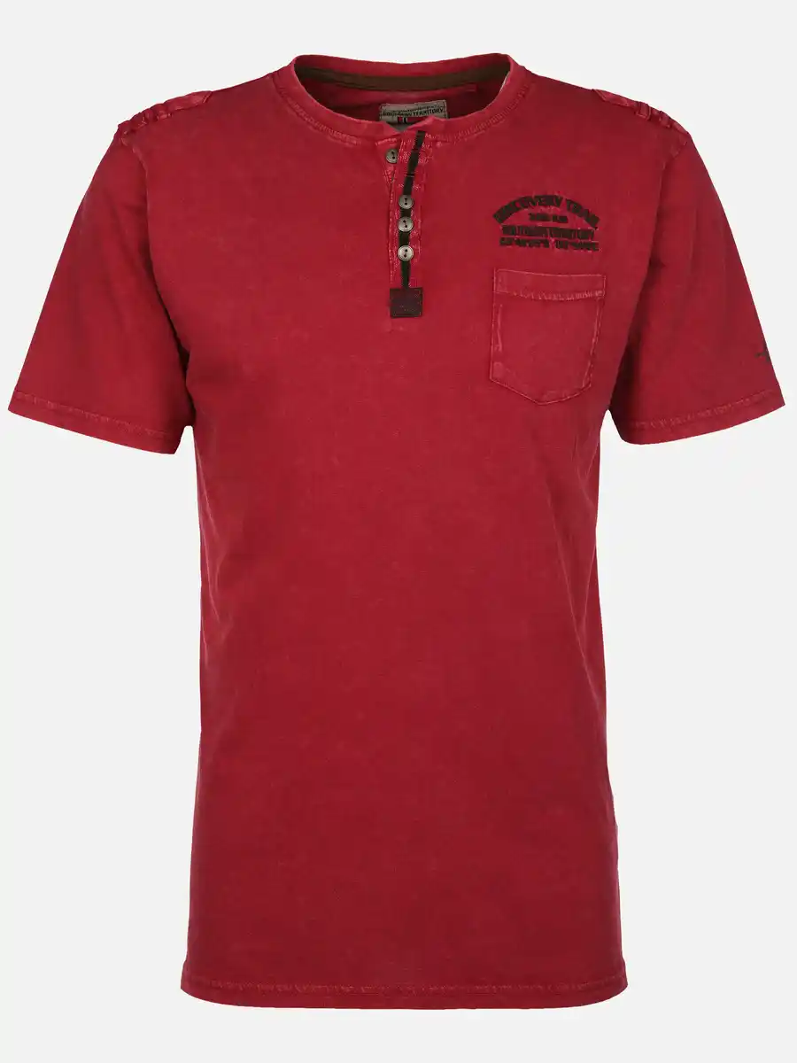 Bild 1 von Herren Henleyshirt im Used Look Rot