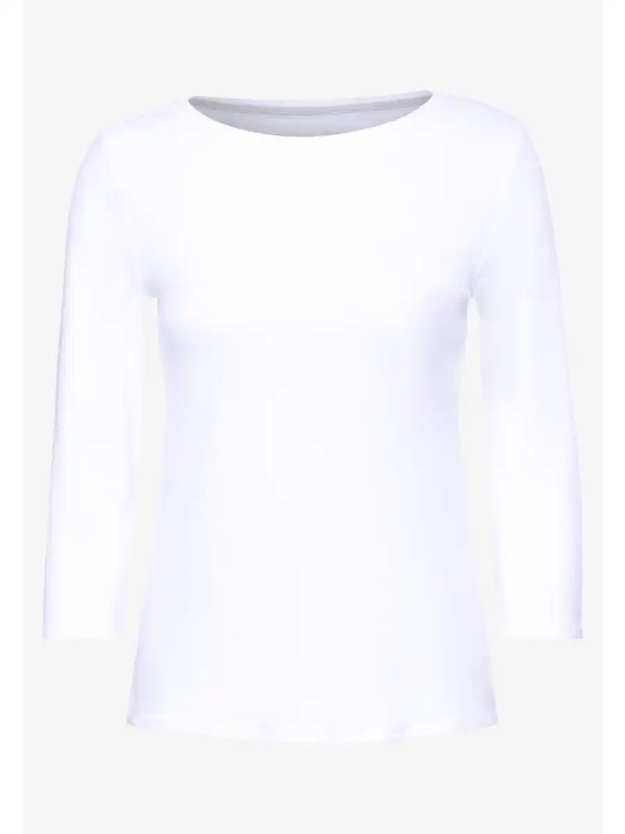 Bild 1 von Damen Basic Shirt Weiß