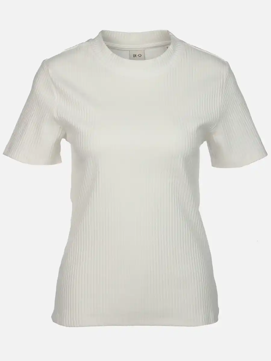 Bild 1 von Damen T-Shirt in Ottomanripp Weiß