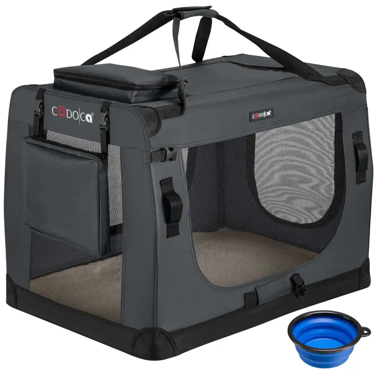 Bild 1 von Tiertransportbox XL 82 x 58 x 58 cm Anthrazit