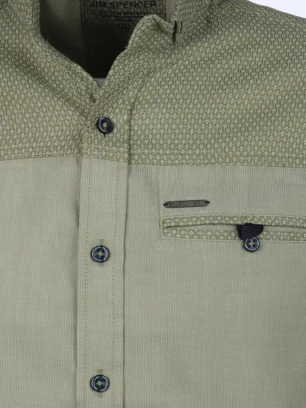 Bild 3 von Herren Freizeithemd mit kurzen Ärmeln Oliv