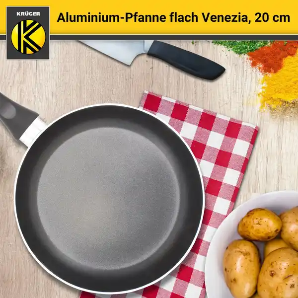 Bild 3 von Aluminium Pfanne Venezia flach, 20 cm