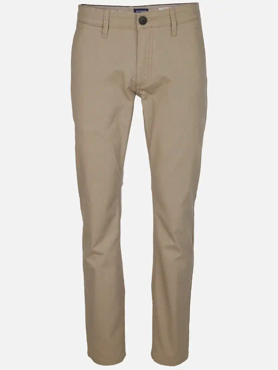 Bild 1 von Herren Chino mit Minimalmuster Beige
