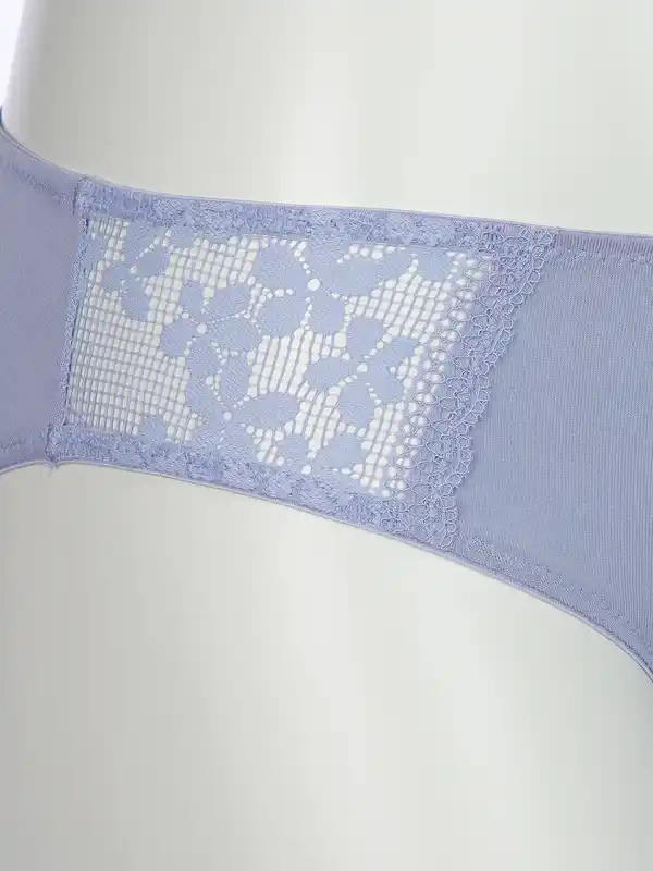 Bild 3 von Damen Slip mit Spitze Blau
