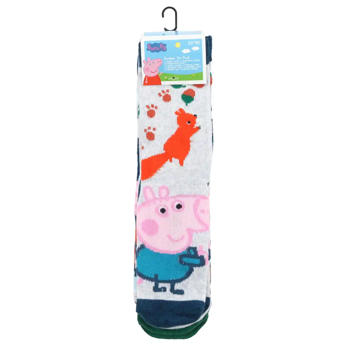 Bild 1 von Kinder Socken im 7er Pack mit Motiv "Peppa Pig" Bunt