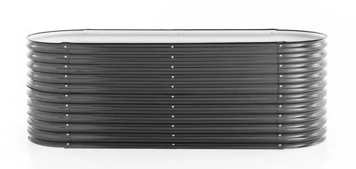 Bild 1 von Stahl Oval Hochbeet XXL - Anthrazit