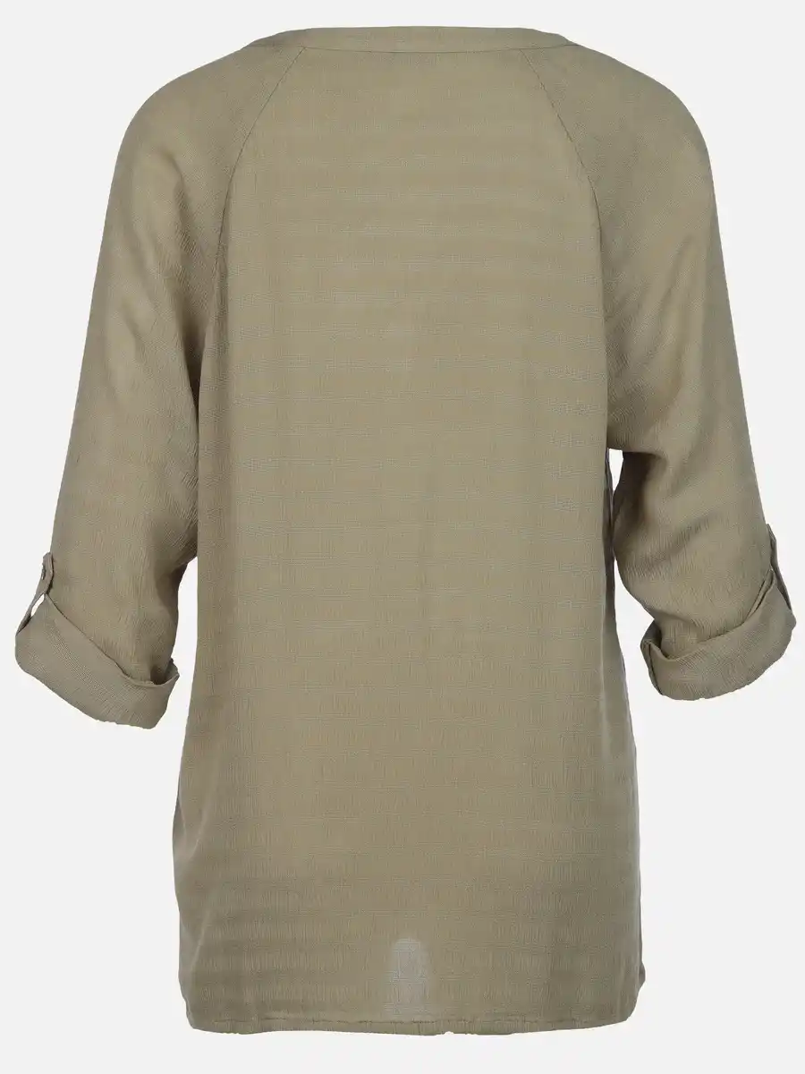 Bild 2 von Damen Seersucker Bluse Oliv