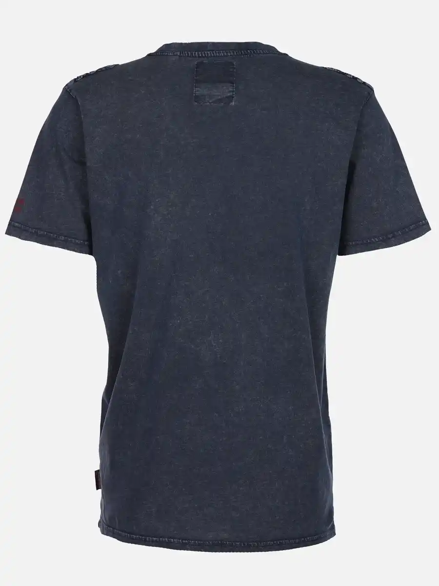 Bild 2 von Herren Henleyshirt im Used Look Blau