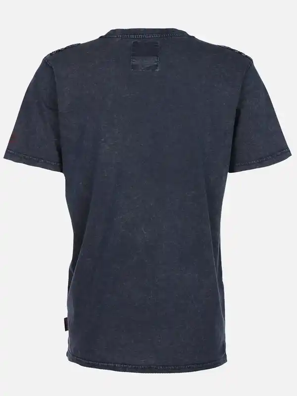 Bild 2 von Herren Henleyshirt im Used Look Blau