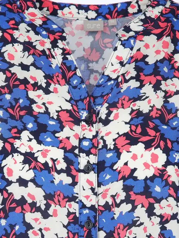 Bild 3 von Damen Bluse mit Alloverprint Blau