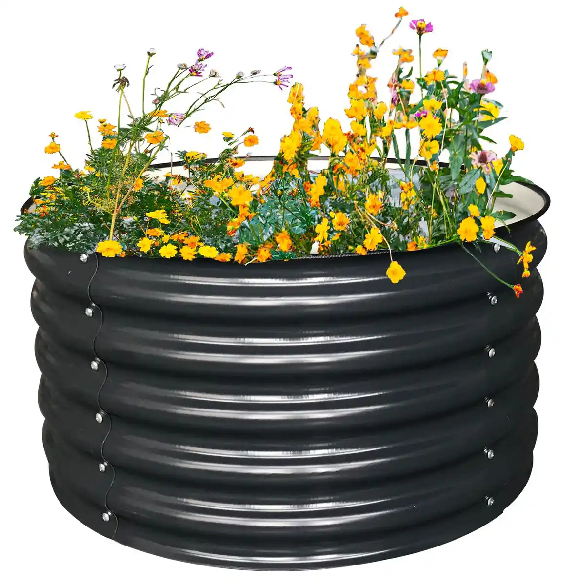 Bild 2 von Stahl Oval Hochbeet S - Anthrazit