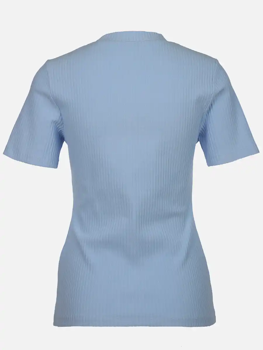 Bild 2 von Damen T-Shirt in Ottomanripp Blau