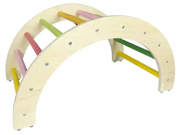 Bild 4 von 3-in-1 zusammenklappbares Regenbogen-Kletterset