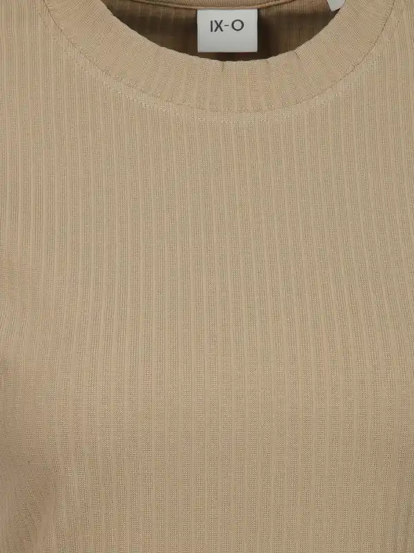 Bild 3 von Damen T-Shirt in Ottomanripp Beige