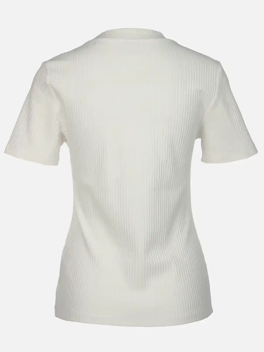 Bild 2 von Damen T-Shirt in Ottomanripp Weiß