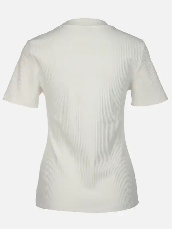 Bild 2 von Damen T-Shirt in Ottomanripp Weiß