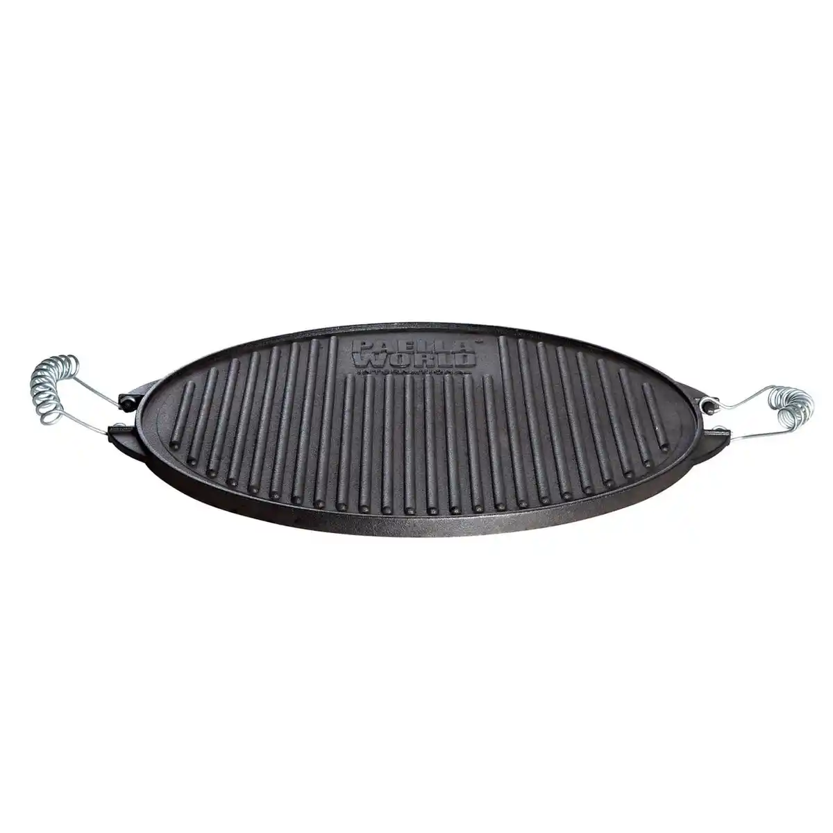 Bild 1 von Gusseisen-Grillplatte Light mit Edelstahl-Griffen 42 cm schwarz