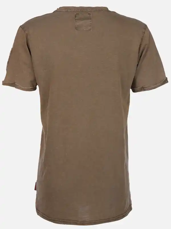 Bild 2 von Herren Shirt mit Frontprint Braun