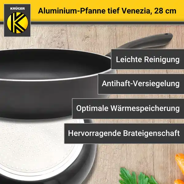 Bild 2 von Aluminium Pfanne Venezia tief, 28 cm
