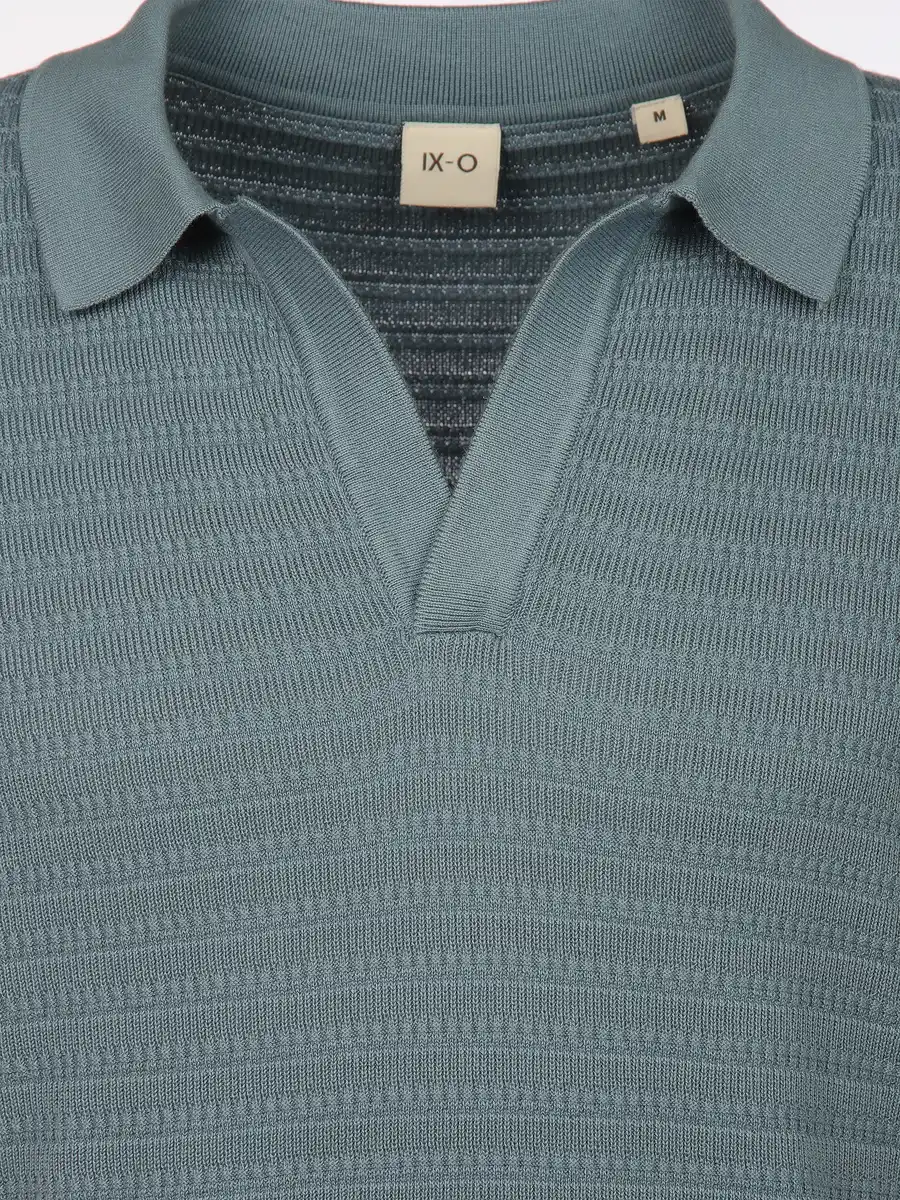 Bild 3 von Herren Poloshirt mit Struktur Blau