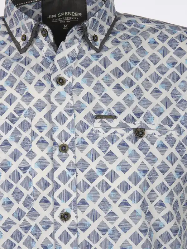 Bild 3 von Herren Freizeithemd mit Alloverprint Blau