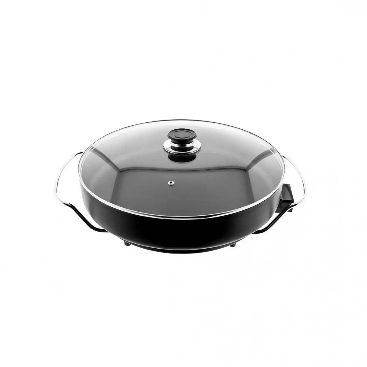 Bild 1 von Elektrische Multifunktionspfanne Pizzapfanne Grillpfanne Bratpfanne 40x15 cm Schwarz